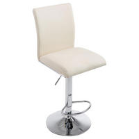 BARHOCKER Köln 95-115 cm Creme - Creme, Leder (38.5/95/47cm) - furnicato