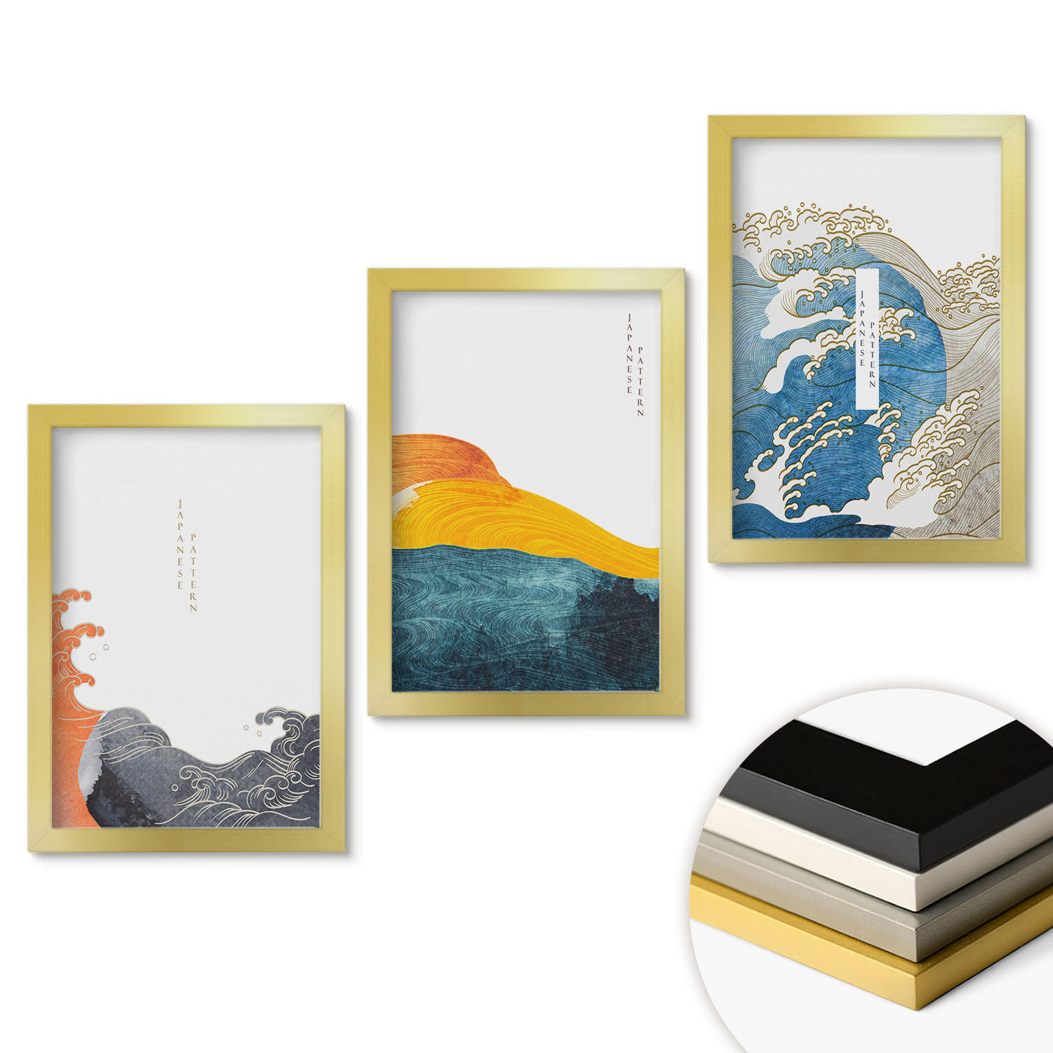 ArtPrintCave Wandbilder Gold 20x30 cm