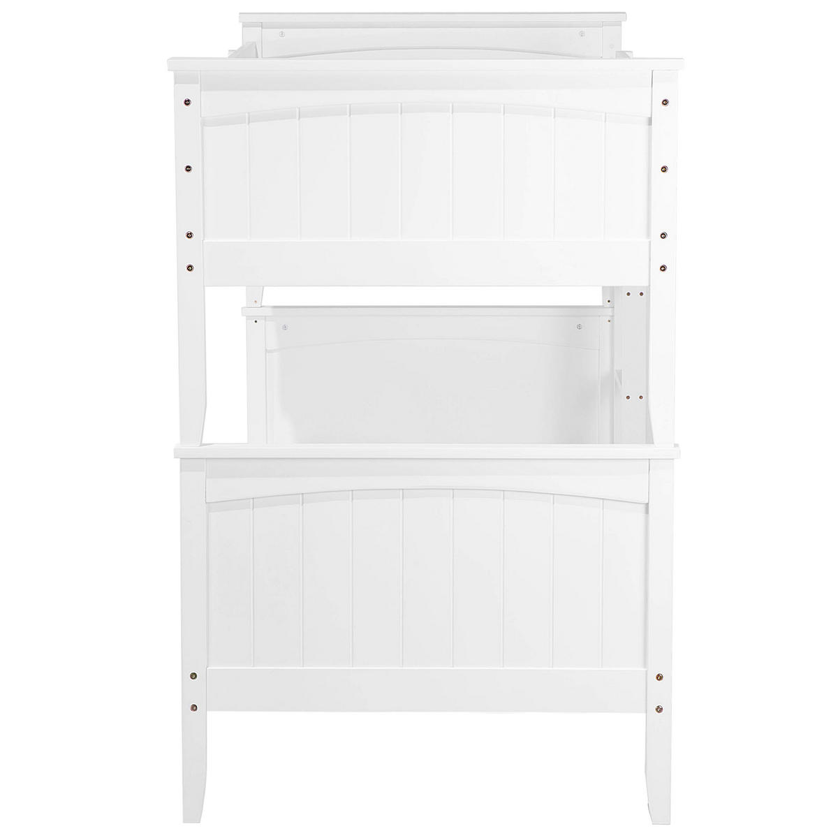 HOCHBETT 90/200cm Weiß Albon - Weiß, Holz (90/200cm) - Beliani