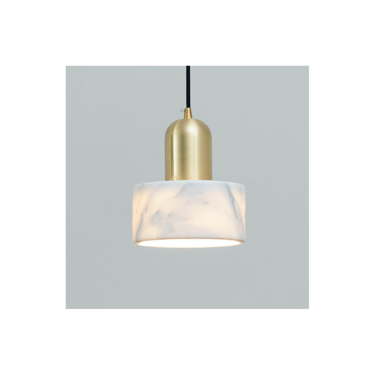 HÄNGELEUCHTE Meryl, Messing und Weiß, 15cm - Messingfarben, Metall (15/15/15cm) - KOSILUM