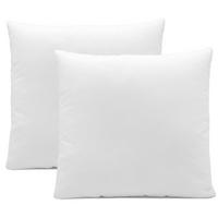 KISSEN, 2er-Set, 40x40 cm, 50% Polyester, 50% Baumwolle, Weiß - Weiß, Textil (40/40cm) - Zollner