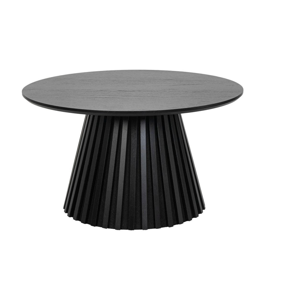 COUCHTISCH rund Schwarz 80/80/45 cm - Schwarz, Holzwerkstoff (80/80/45cm) - Furnhouse