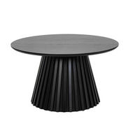 COUCHTISCH rund Schwarz 80/80/45 cm - Schwarz, Holzwerkstoff (80/80/45cm) - Furnhouse