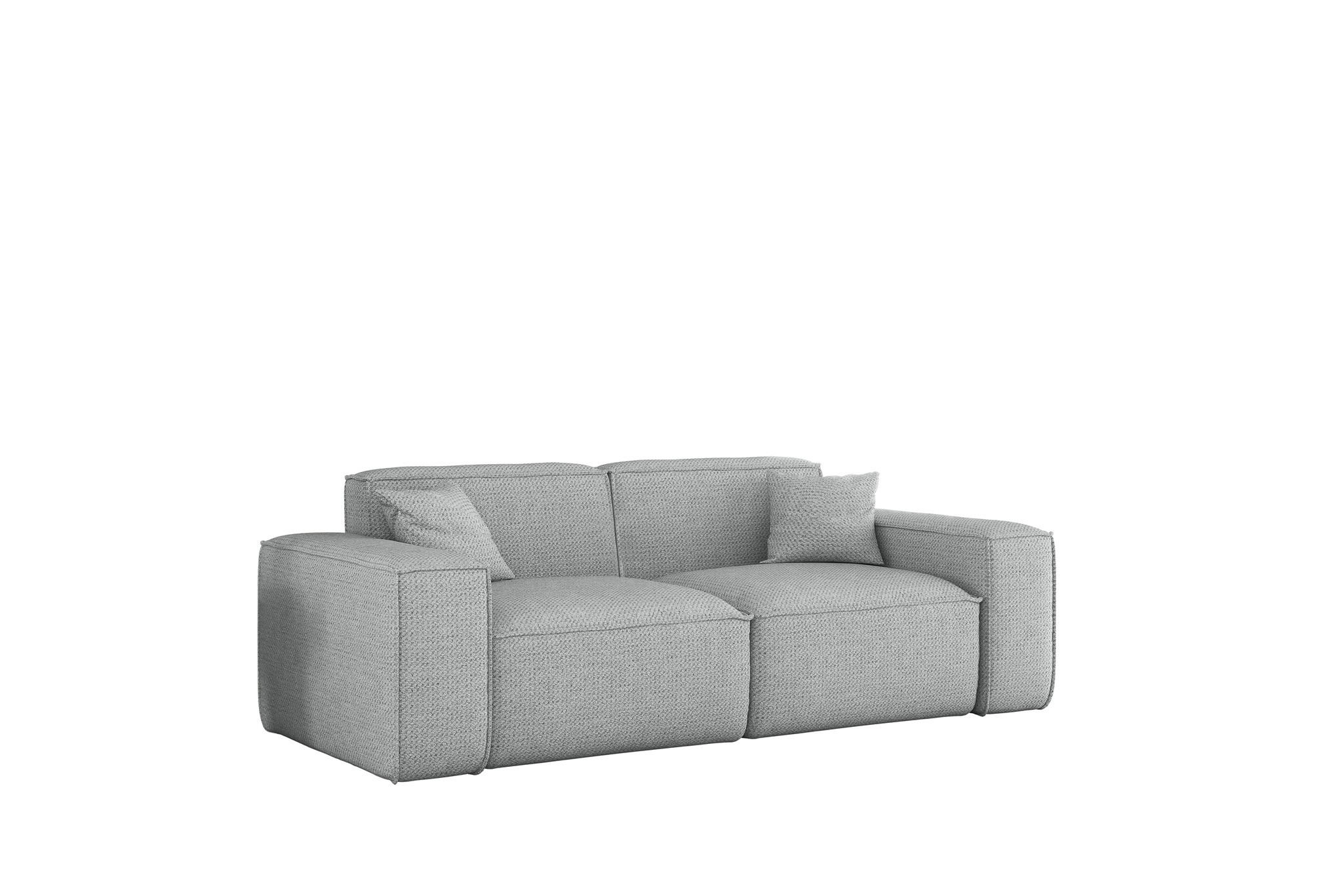SOFA 2-sitzer Celes Premium In Artico - Hellgrau, Holzwerkstoff/Textil (182/73/90cm) - Fun Möbel
