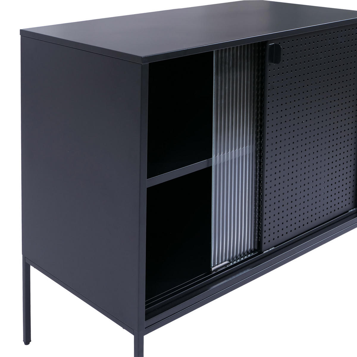 KOMODA Černá - černá, kov (80/85/45cm) - MCW