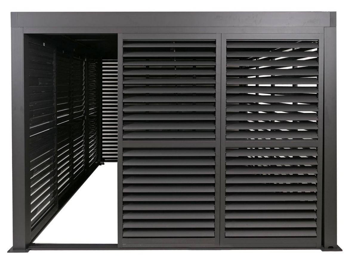 PERGOLA 220x400x300cm Anthrazit - Anthrazit, Metall (400/220/300cm) - BERLINLODGE