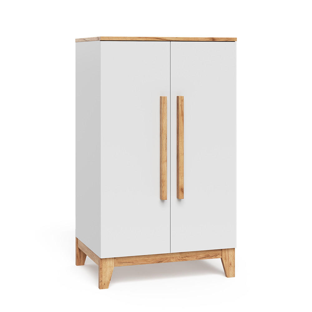 KINDERKLEIDERSCHRANK Malia Weiß/Artisan 70 x 120 cm - Weiß, Holzwerkstoff (70/120/53.4cm) - VitaliSpa