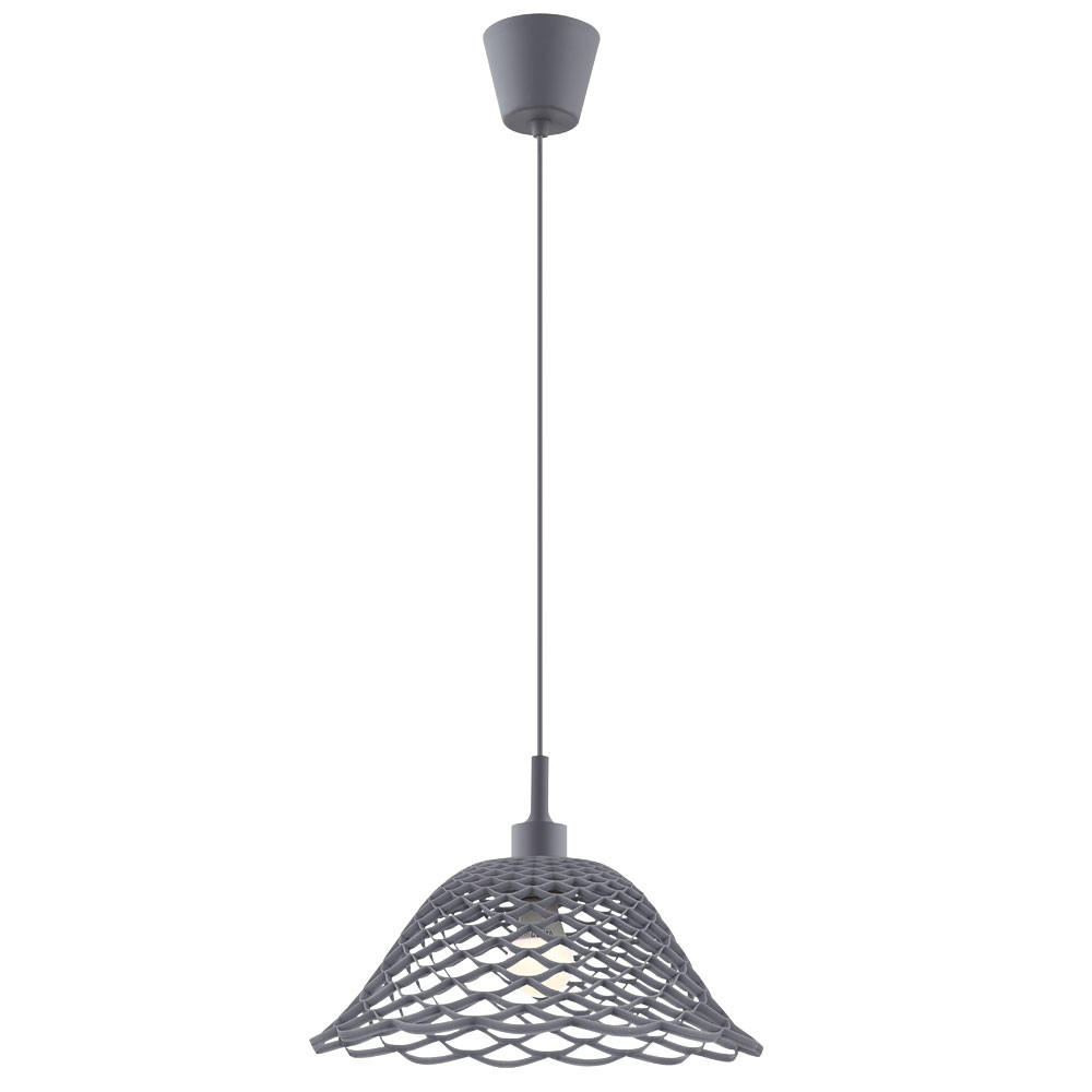 HÄNGELEUCHTE CHERRY Kunststoff Grau Geflecht - Grau, Kunststoff (37/37/13cm) - Globo Lighting