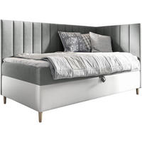 KINDERBETT MAYA 3 - Weiß/Grau, Holzwerkstoff (96/208cm) - Meblini