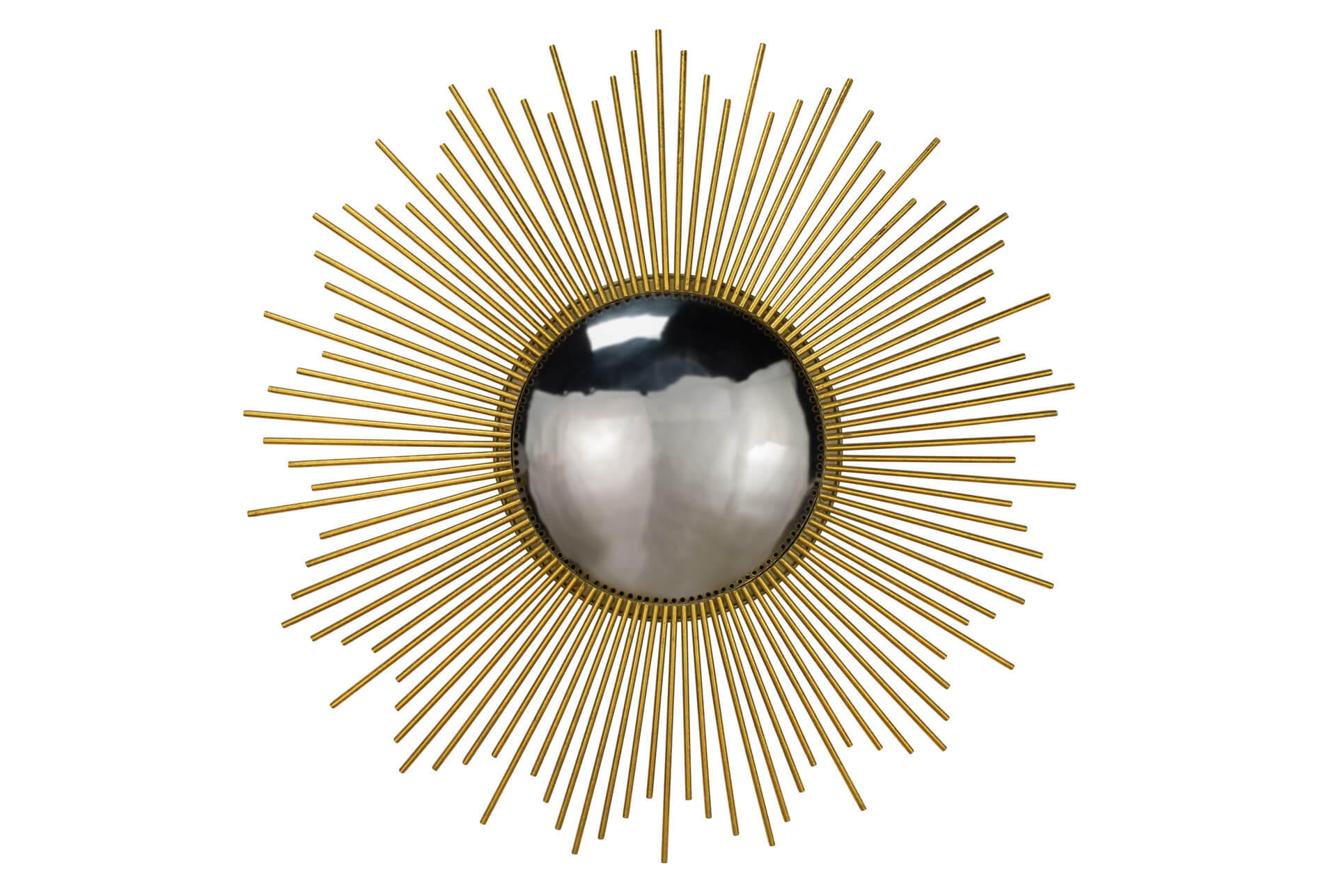 Kunstloft Wandspiegel Gold 14.1x99x3 cm
