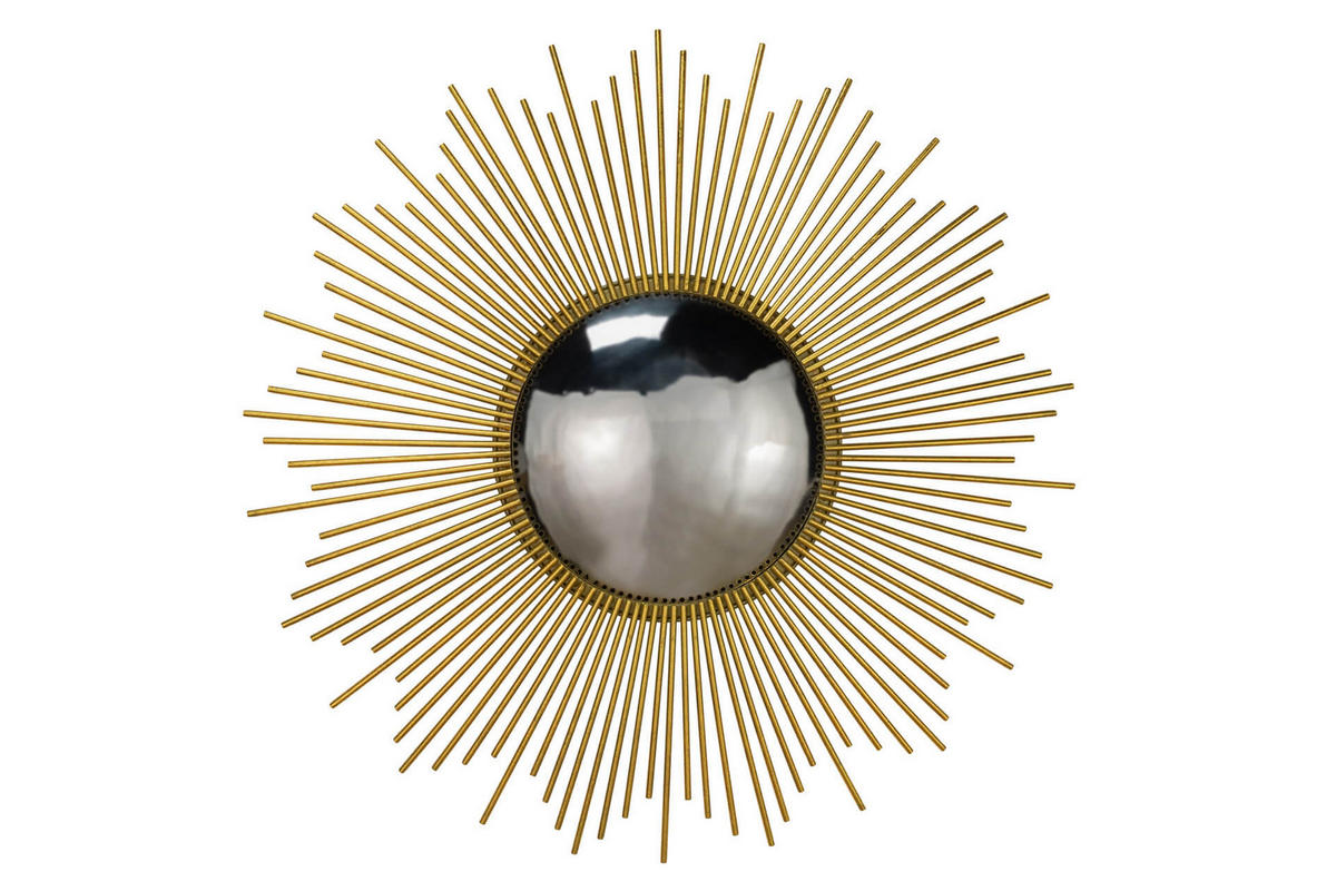 WANDSPIEGEL Gold 99/99 cm - Goldfarben, Metall (14.1/99/3cm) - KUNSTLOFT