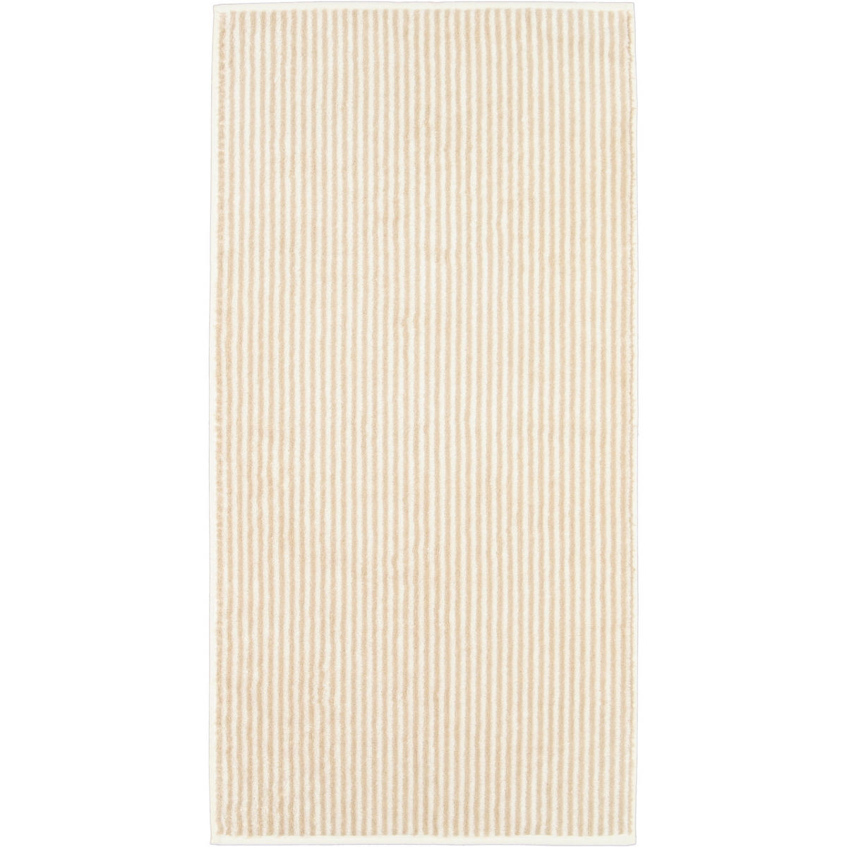 HANDTUCH TWO-TONE STRIPES 480 NATUR - 36 - Beige, Textil (50/100cm) - Cawoe