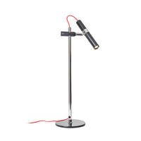 TISCHLEUCHTE VIPER TL Schwarz Chrom 3 W - Schwarz, Metall (195/16/62cm) - Rendl