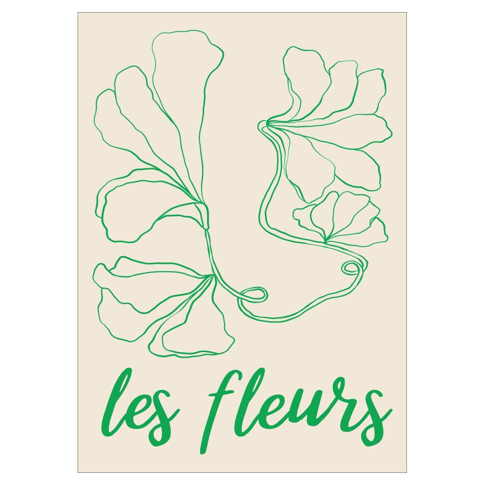 POSTER Affordable Art Prints - Abstract Fleurs - Grün, Papier (50/2/70cm) - Poster&Frame