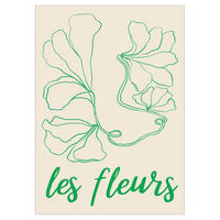 POSTER Affordable Art Prints - Abstract Fleurs - Grün, Papier (50/2/70cm) - Poster&Frame