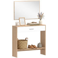 KONSOLENTISCH DE-16824 1 Schublade + Ablage, 91,5 cm Eiche - Eichefarben, Holzwerkstoff (91.5/27.9/85.5cm) - ComfortXL
