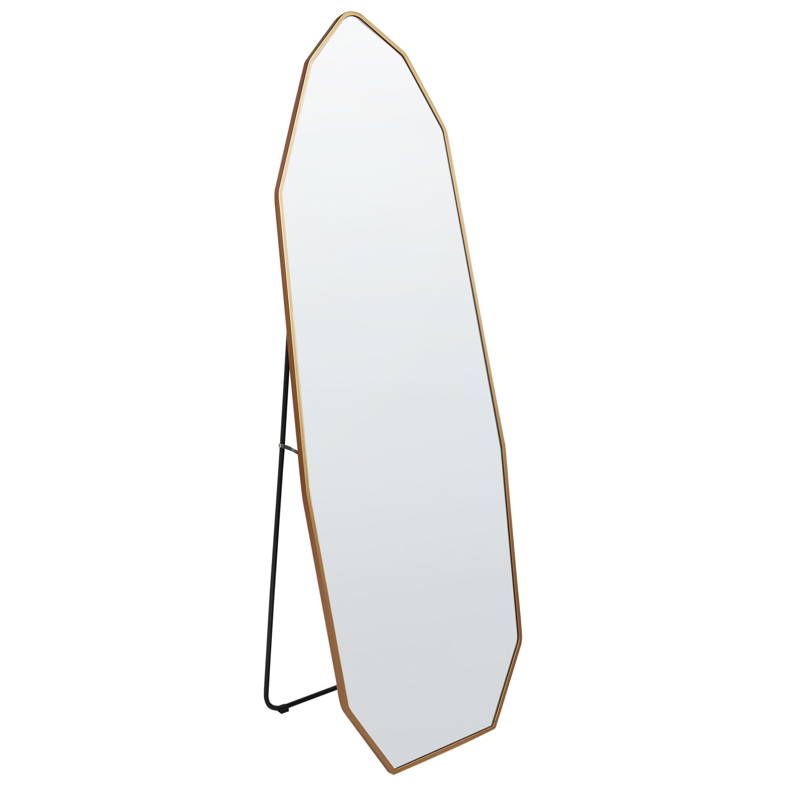 STANDSPIEGEL 165 cm Metall Gold Tartas - Goldfarben, Metall (50/165/36cm) - Beliani