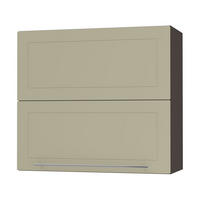 KÜCHENHÄNGESCHRANK Kvantum W8B/80 Vanille Matt / Lava Matt 80 / 32,5 / 72cm - Dunkelgrau/Creme, Holz/Holzwerkstoff (80/72/32.5cm) - Feldmann-Wohnen