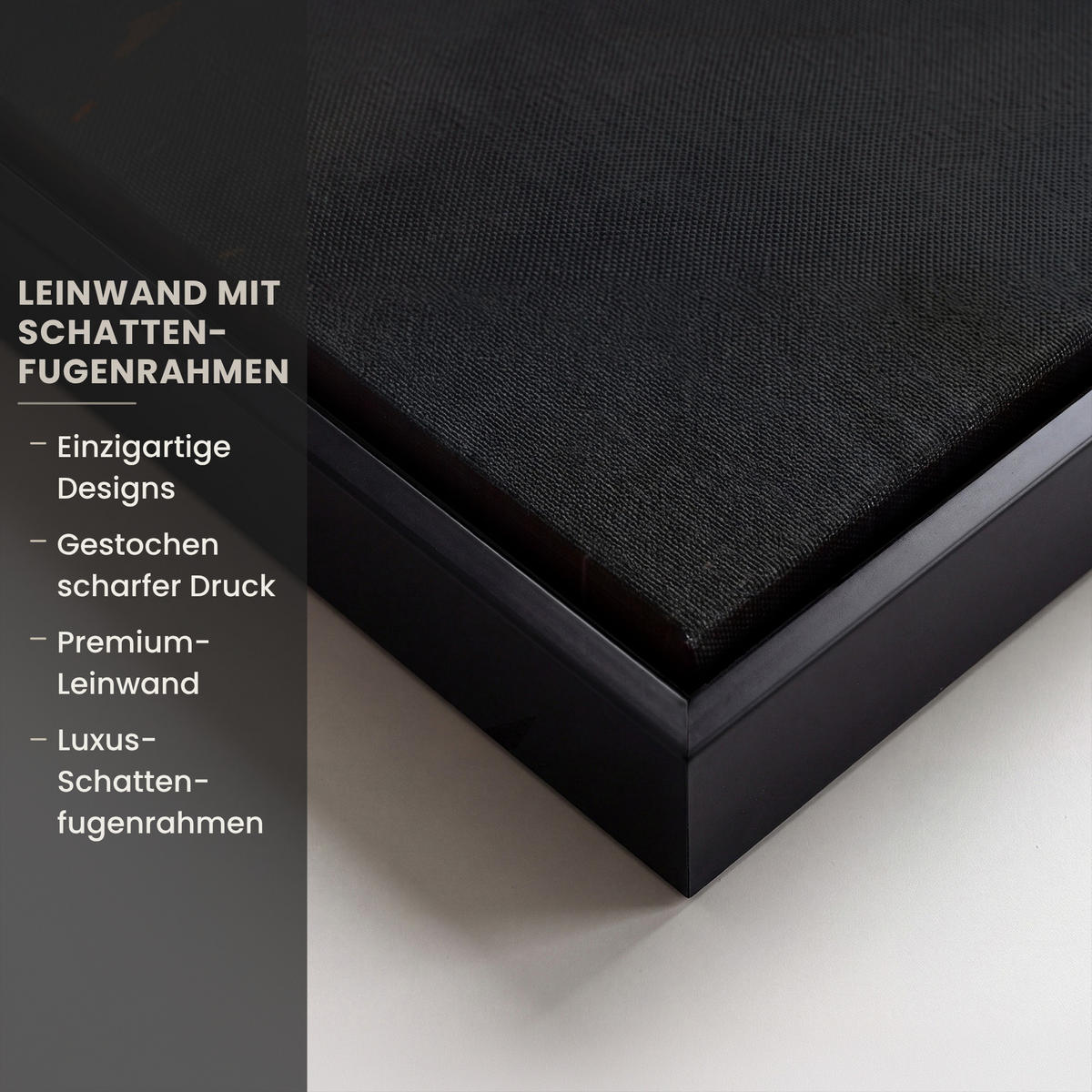 LEINWAND Bilder mit Rahmen - Goldene Reflexion auf dem Wasser - 60x90 - Anthrazit, Textil (60/90cm) - MuchoWow