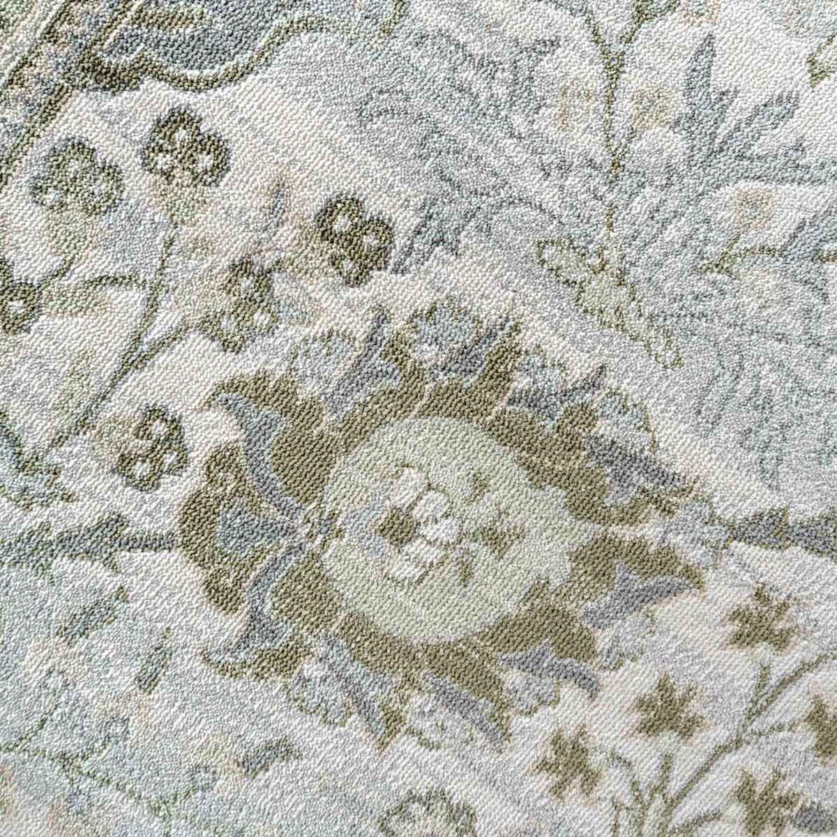 WEBTEPPICH Catalina Florrie Green Grün - Grün, Textil (79/150cm) - Kukoon Rugs