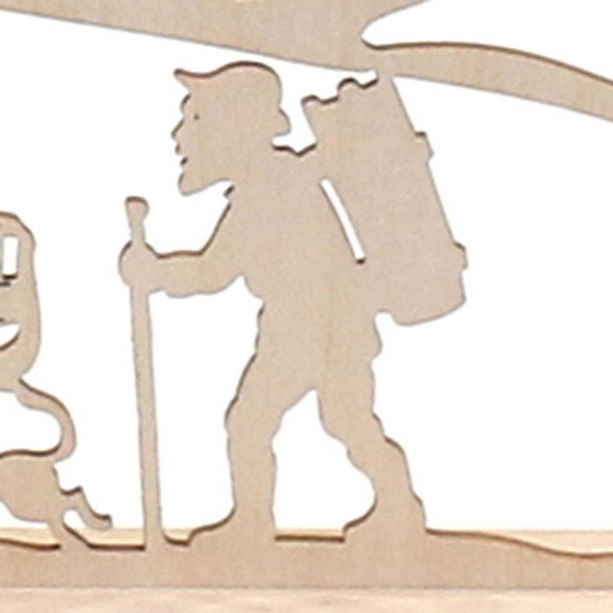 SCHWIBBOGEN Eisenbahn 7-flammig - Multicolor, Holz (0.1/1/0.1cm) - Dekoteam24