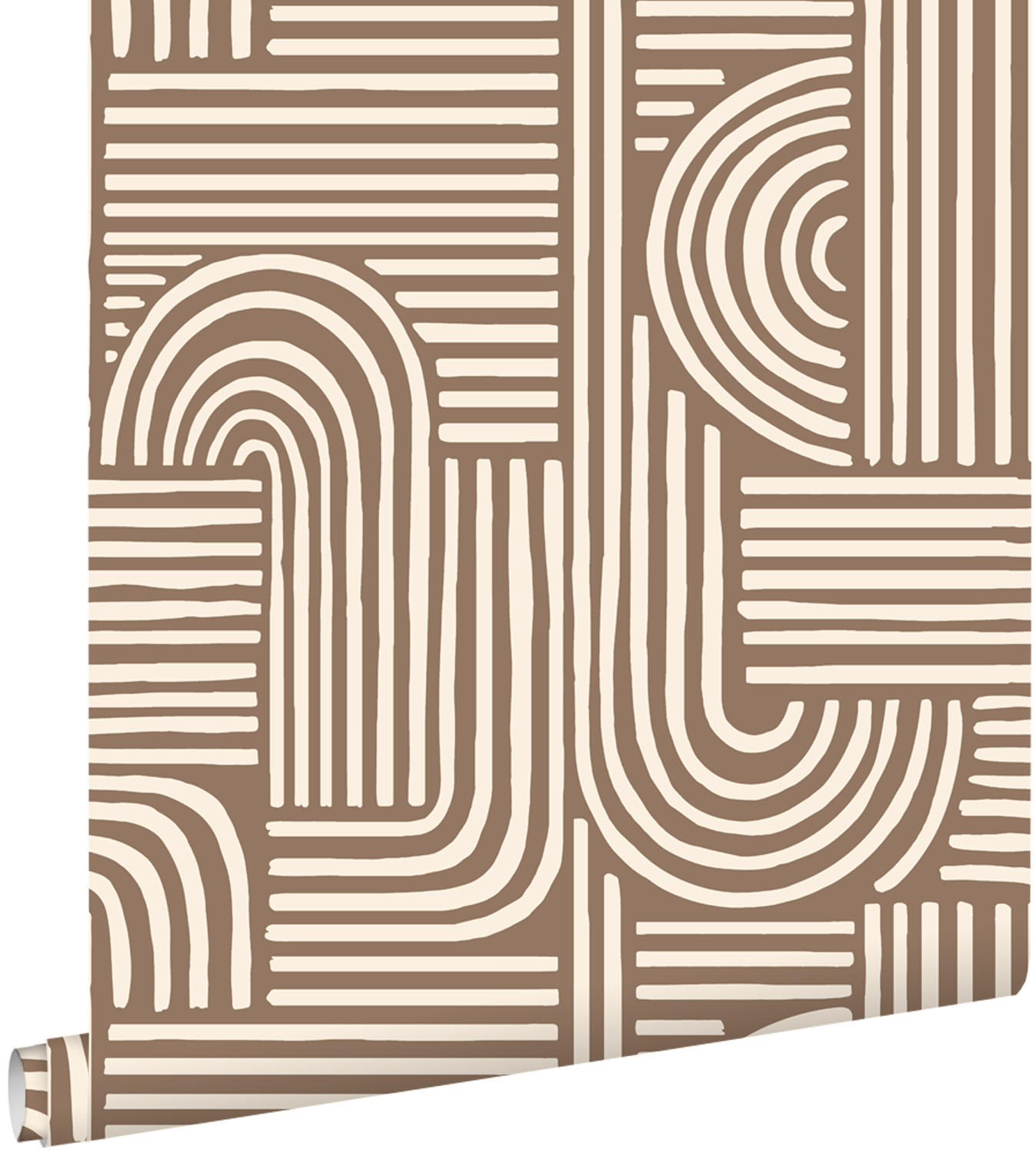 TAPETE 3D-Muster 50 x 900 cm - Braun, Papier (50/900cm) - ESTAhome