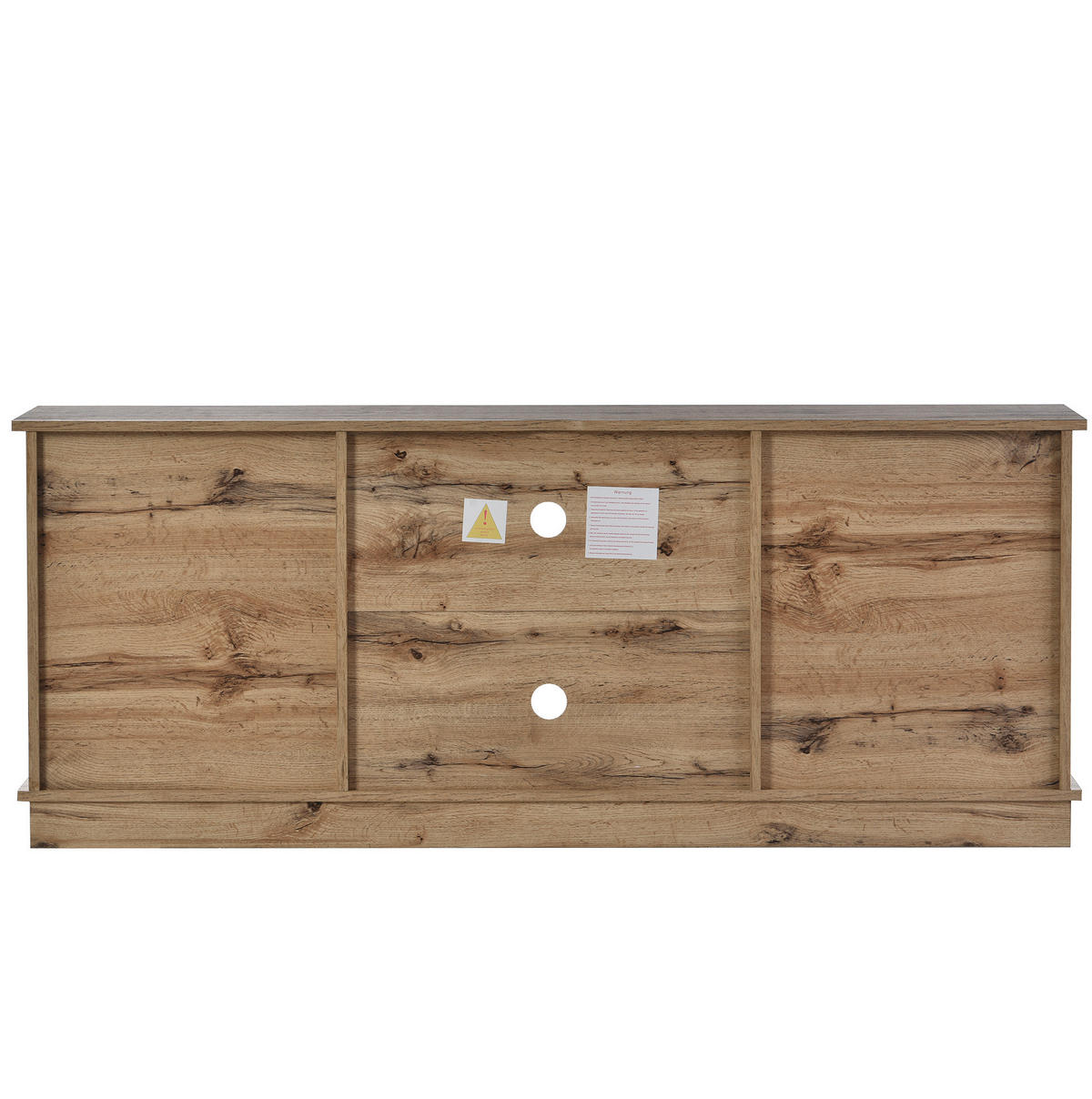 TV-SCHRANK 150/40/60 cm rustikales Braun mit 2 Schiebetüren und höhenverstellbaren Regalen - Braun, Holzwerkstoff (150/60/40cm) - OKWISH