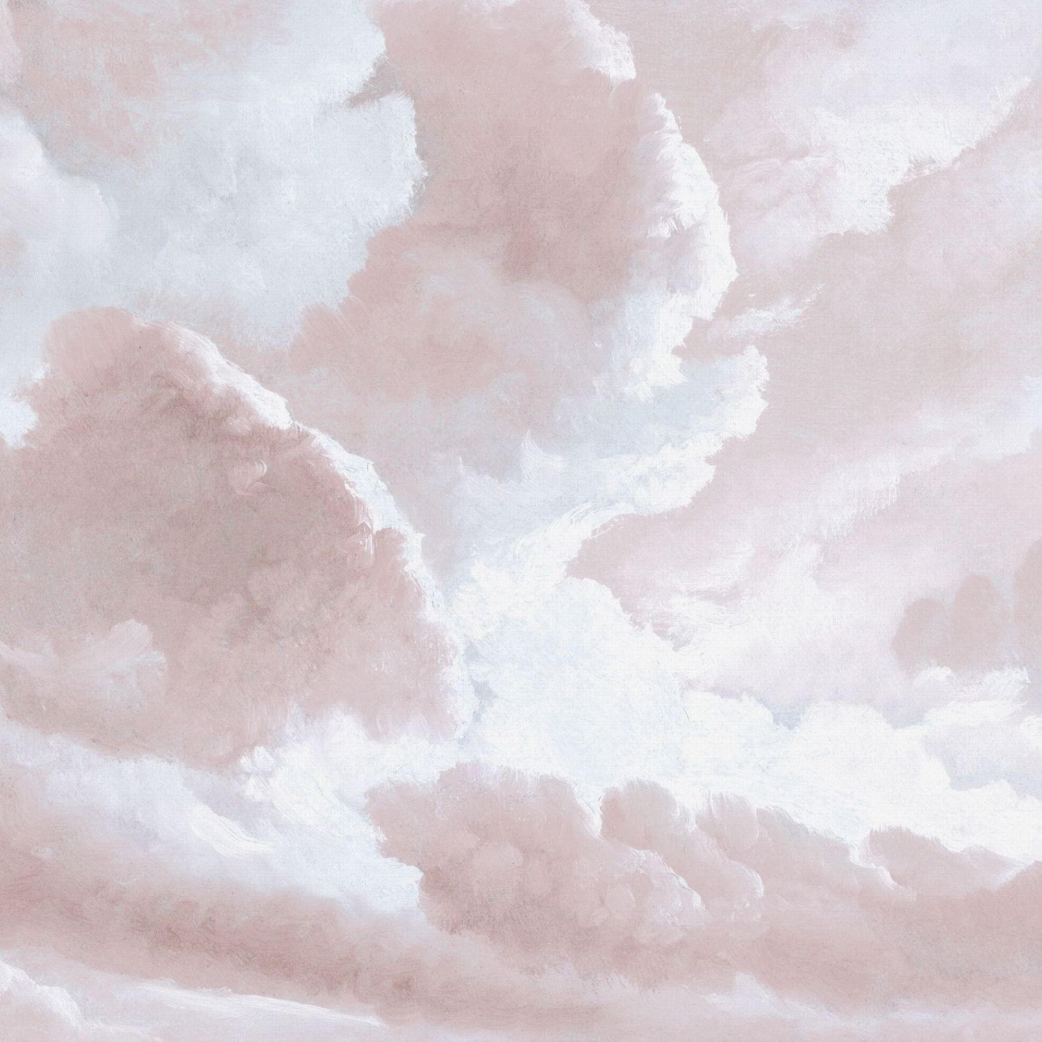 FOTOTAPETE Wolken 318 x 280 cm - Pink, Papier (318/280cm) - Sanders & Sanders