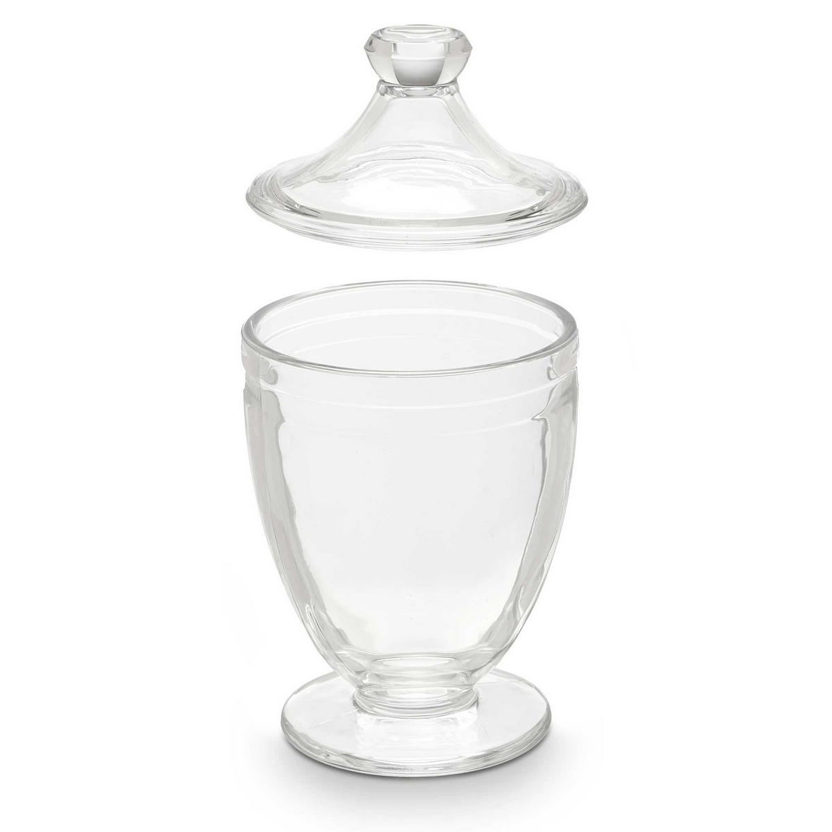 BONBONIERE aus Glas für Süßigkeiten Vivo 950 ml 12/12/22,3 cm - Transparent, Glas (12/22.3/12cm) - Vivalto