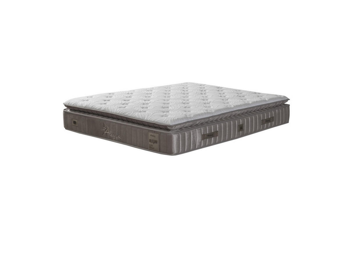 POLSTERBETTSET Alegra 180x200 Grau - Grau, Textil/Metall (180/200cm) - Villa Möbel