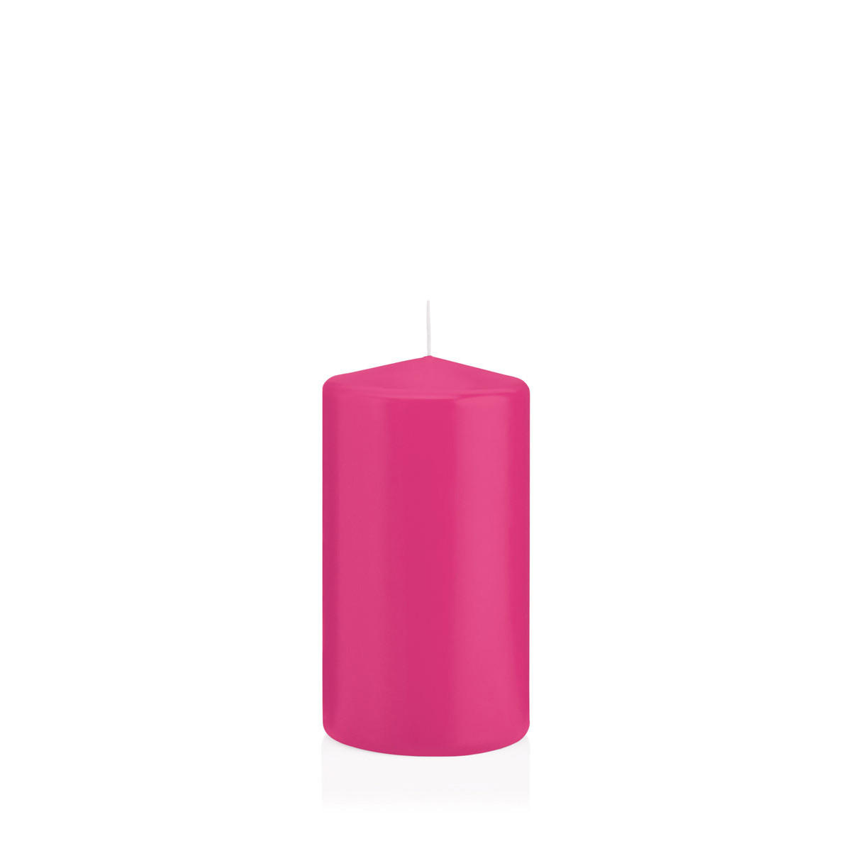 STUMPENKERZEN Pink Ø 68 x 130 mm, 12 Stück - Pink, Paraffin (7/13cm) - Wiedemann Kerzen
