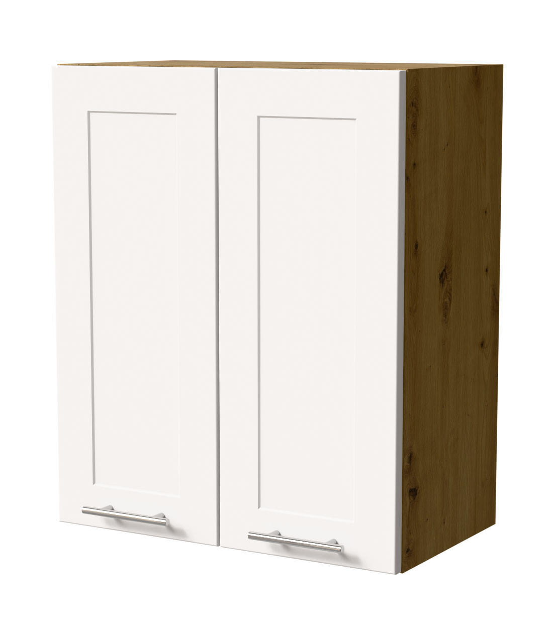 HÄNGESCHRANK Oslo W3/60 Eiche Artisan / Weiß Matt 60 / 32,5 / 72cm - Eiche Artisan/Weiß, Holz/Holzwerkstoff (60/72/32.5cm) - Feldmann-Wohnen