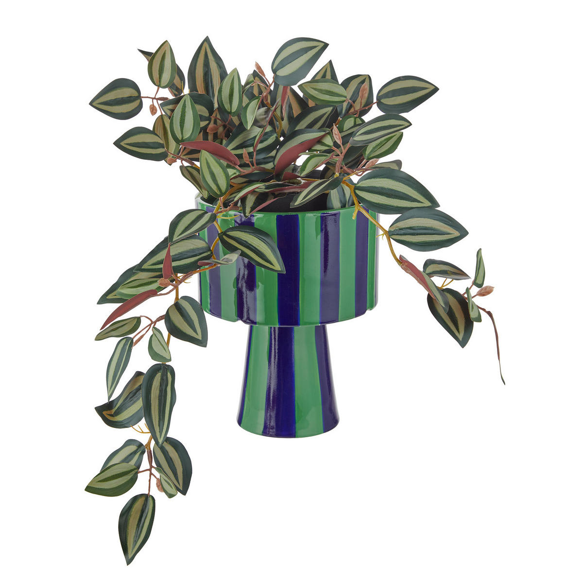 BLUMENTOPF Lines - Blau, Keramik (20cm) - Butlers