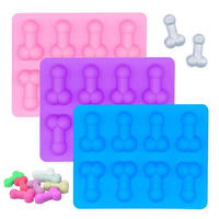EISWÜRFELFORM 3-teiliges Set Silikon - Multicolor, Kunststoff (5/2/10cm)
