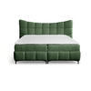 BOXBETT Nova In Rolf - Grün, Holzwerkstoff/Textil (140/200cm) - Fun Möbel