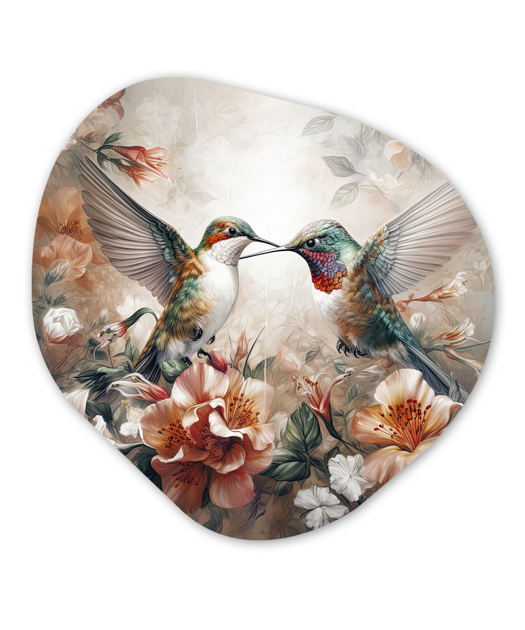 MuchoWow Wandbild Altrosa 60x60 cm