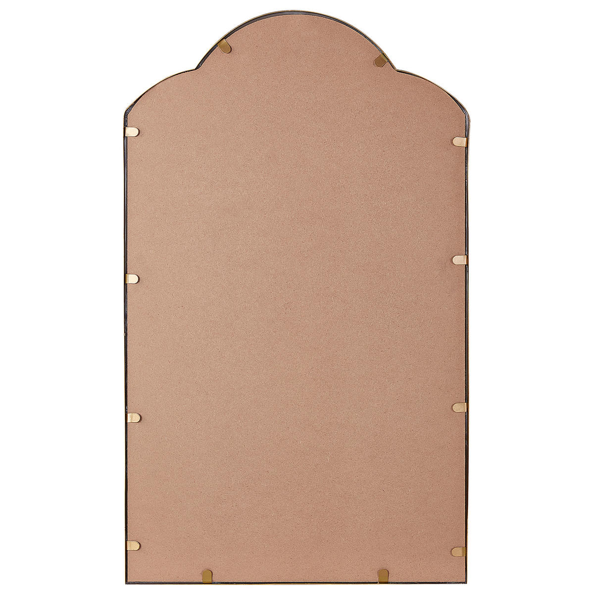 WANDSPIEGEL Gold Metall Dreifaltig 87/77 cm Savilly - Goldfarben, Metall (87/77/2cm) - Beliani