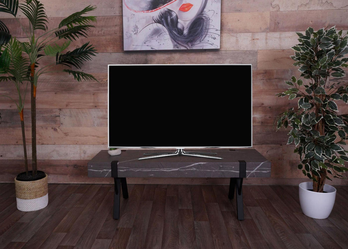 TV-RACK Grau - Grau, Holz (120/42/40cm) - MCW
