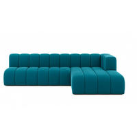 ECKSOFA GRAND L 295 cm, Stoff Salvador, Azurblau, Rechts - Blau, Holz (295/179cm) - Kaiser Möbel