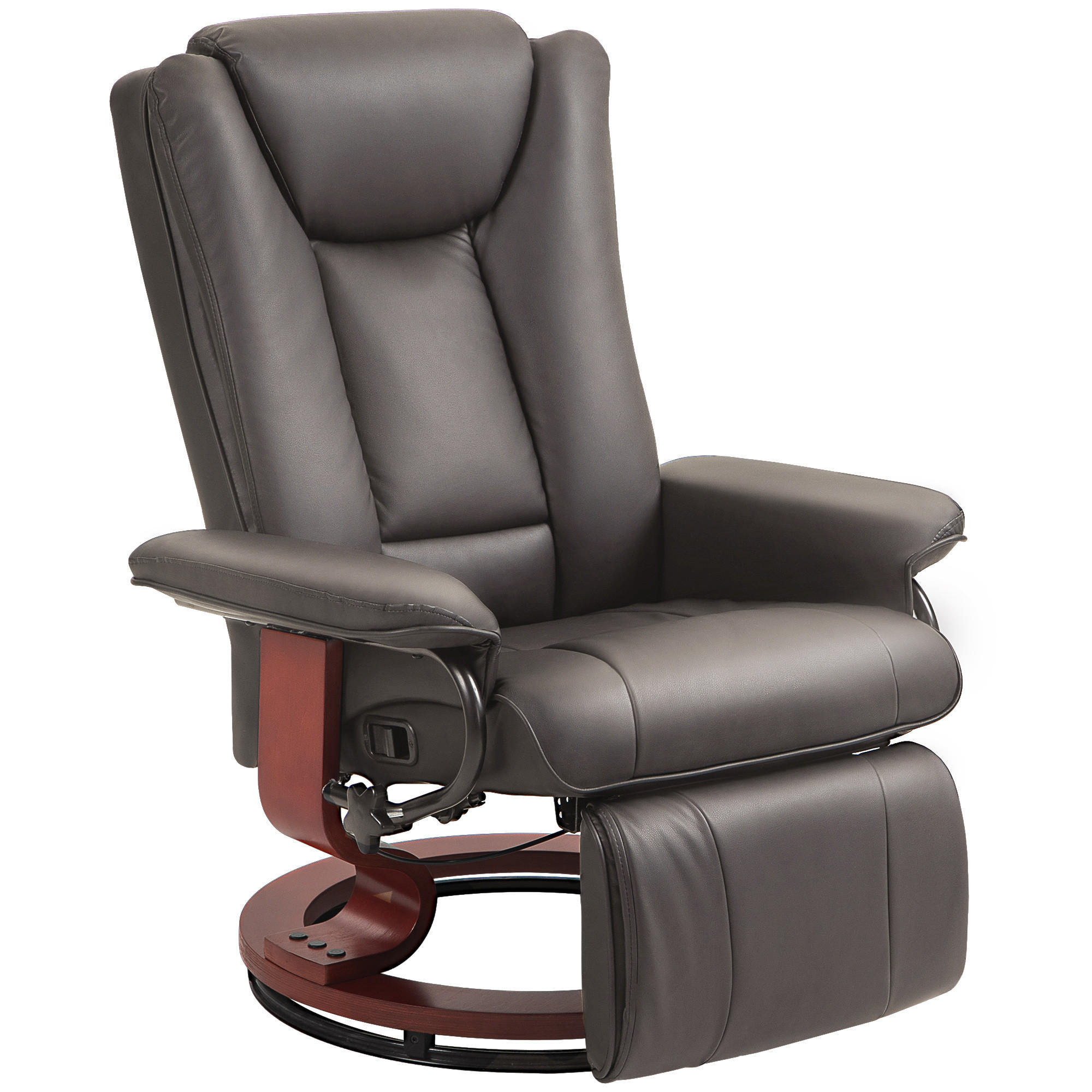 RELAXSESSEL bis 150 kg Belastbar, Braun - Braun, Leder (78/103/88cm) - HOMCOM