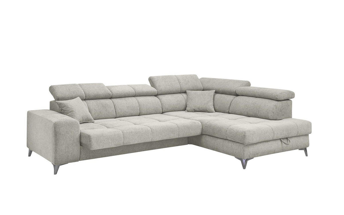 ECKSOFA mit elektrischer Wallaway-Funktion und vielseitigen Anpassungsmöglichkeiten - Beige, Textil (198/282cm) - ed exciting design