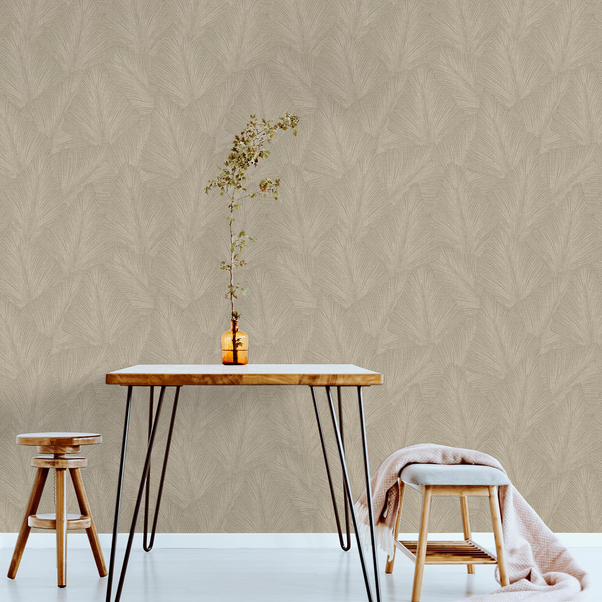 VLIESTAPETE - Maya goldener Sand - Goldfarben, Papier/Kunststoff (52/1000cm) - Superfresco Easy