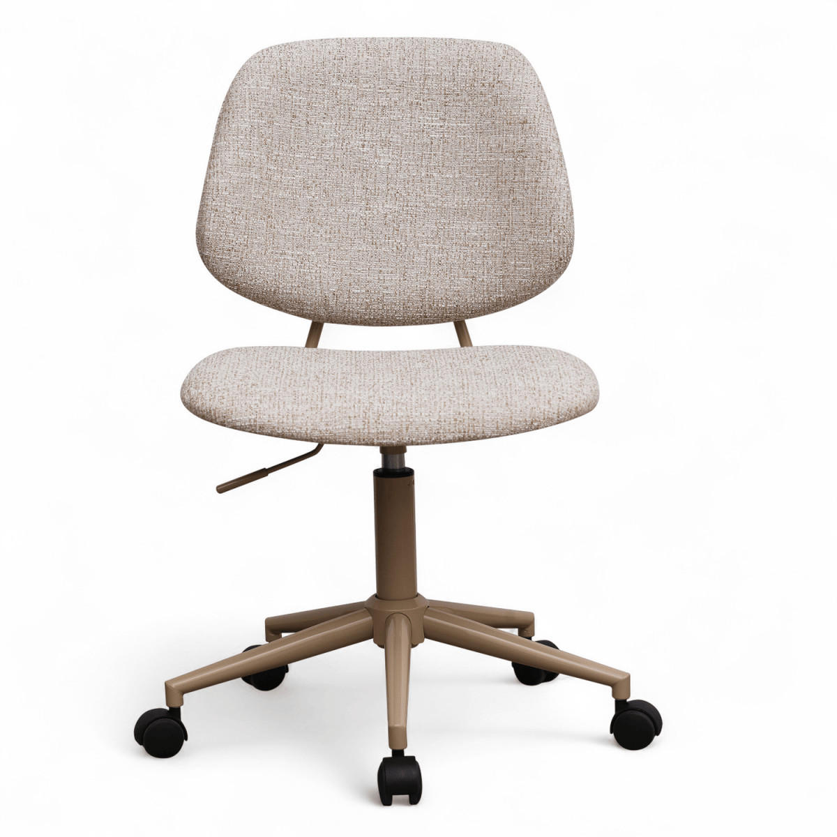 DREHSTUHL höhenverstellbar in Webstoff Beige - Beige, Textil/Metall (60/82/57cm) - Furnhouse