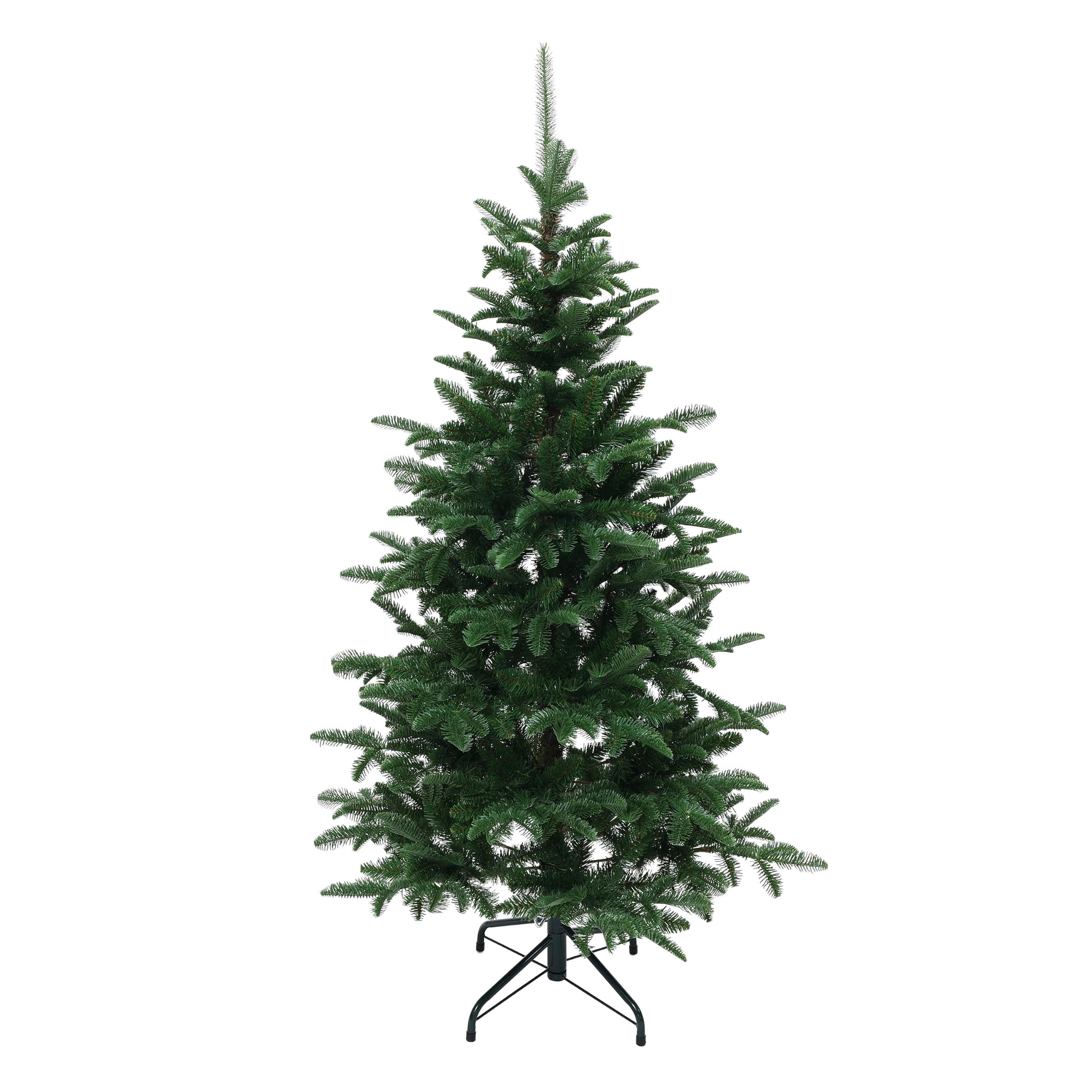 KÜNSTLICHER Weihnachtsbaum 150 cm mit 769 PE-/PVC-Spitzen, Tannen-Optik - Grün, Kunststoff (150cm) - Hometopia