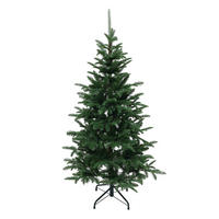 KÜNSTLICHER Weihnachtsbaum 150 cm mit 769 PE-/PVC-Spitzen, Tannen-Optik - Grün, Kunststoff (150cm) - Hometopia