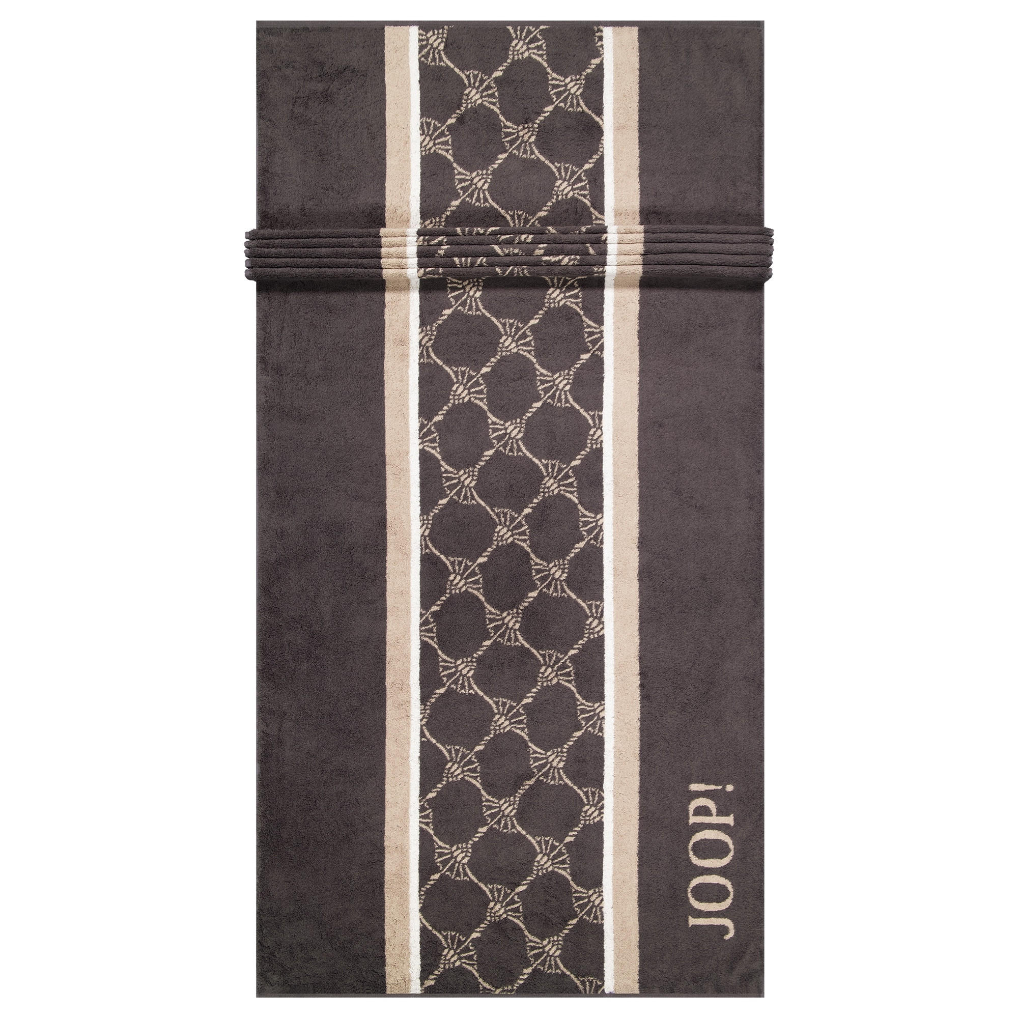 HANDTÜCHER SAUNA STRIPES 1717 ANTHRAZIT - 73 - Grau, Textil (80/200cm) - Joop!