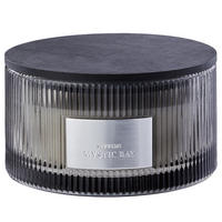 DUFTKERZE Supreme Mystic Bay - Dunkelgrau, Glas (9cm) - Butlers