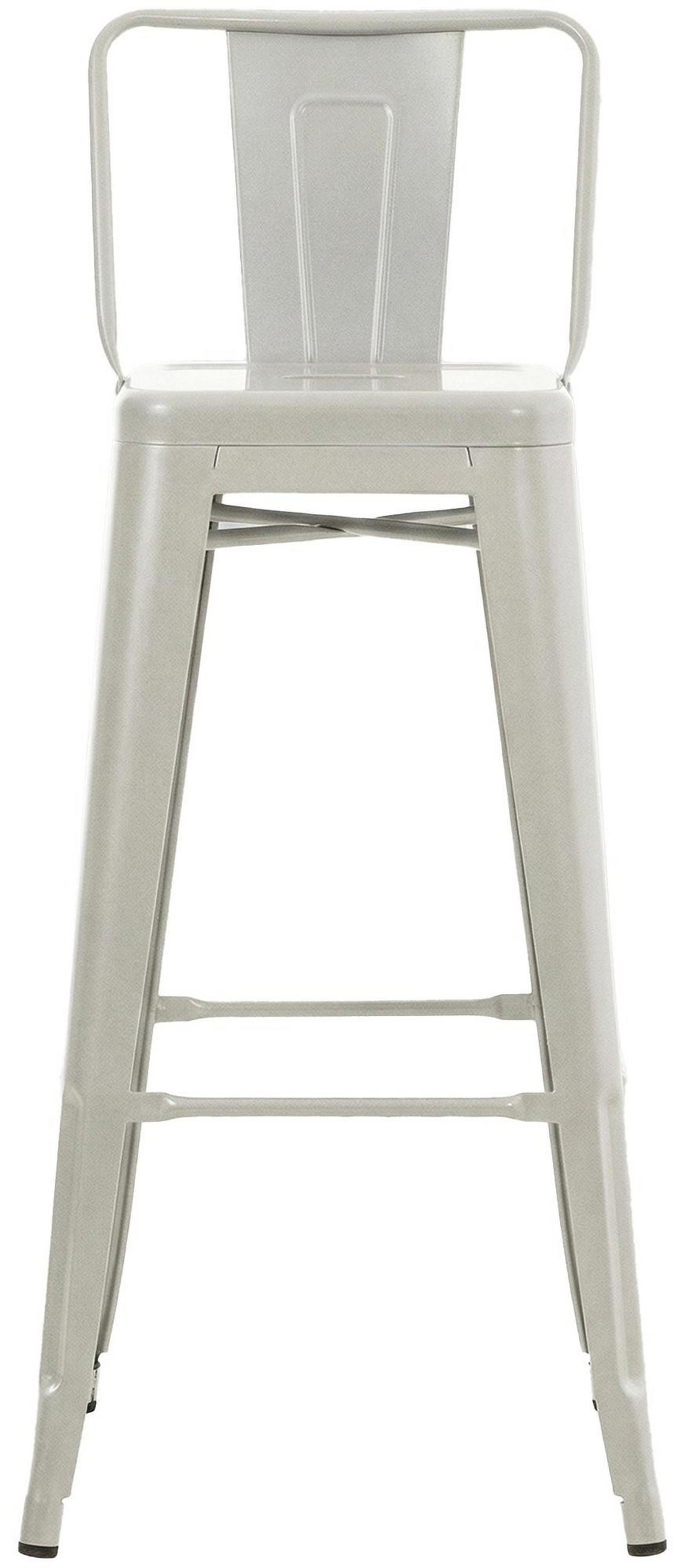 2ER Set Barhocker Mason 77 cm Silber - Silberfarben, Metall (44/96/43cm) - furnicato