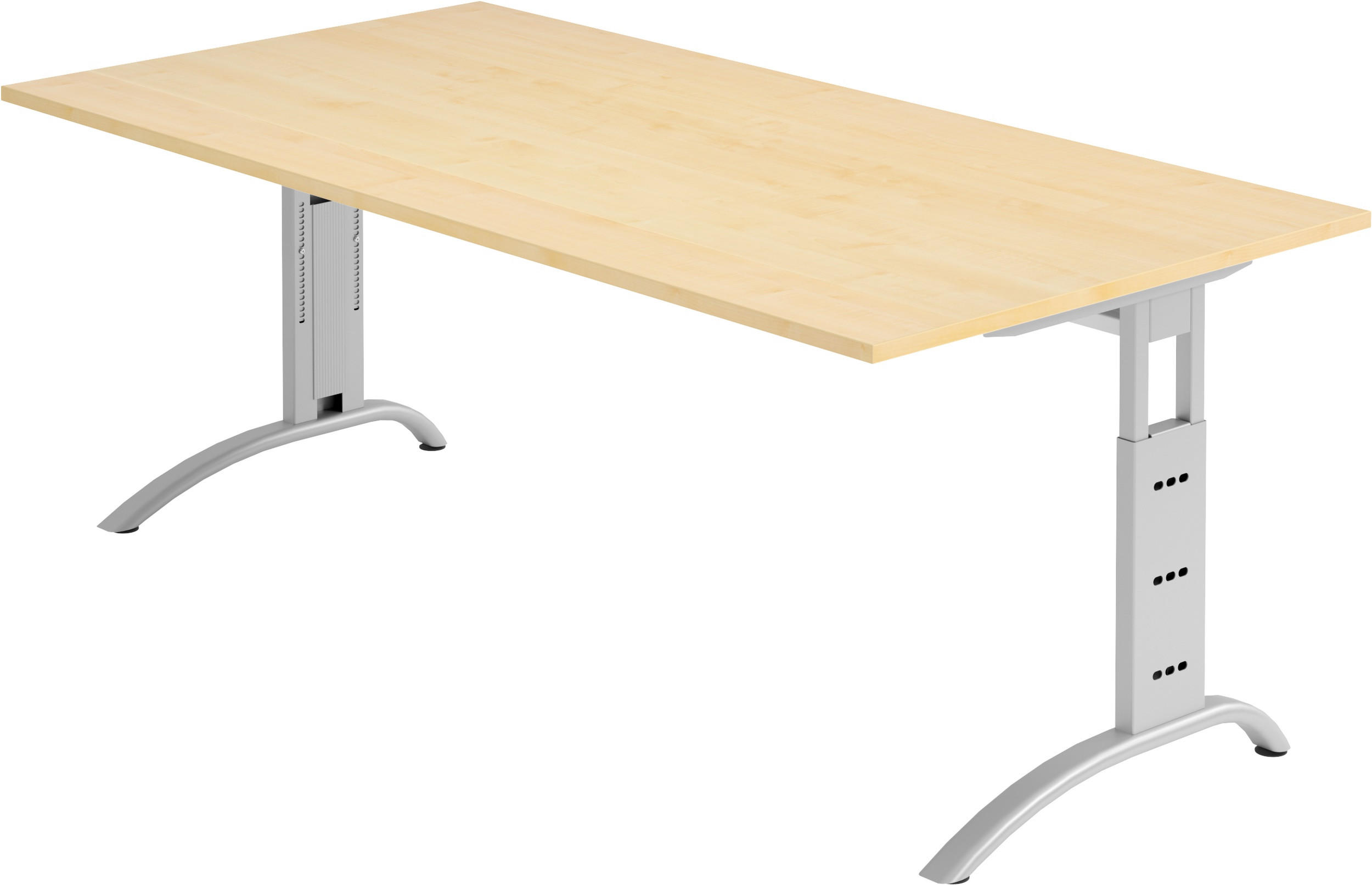 SCHREIBTISCH Serie-F 100/200/74 cm in Ahornfarben - Ahornfarben, Holzwerkstoff (100/200/74cm) - bümö