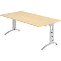 SCHREIBTISCH Serie-F 100/200/74 cm in Ahornfarben - Ahornfarben, Holzwerkstoff (100/200/74cm) - bümö